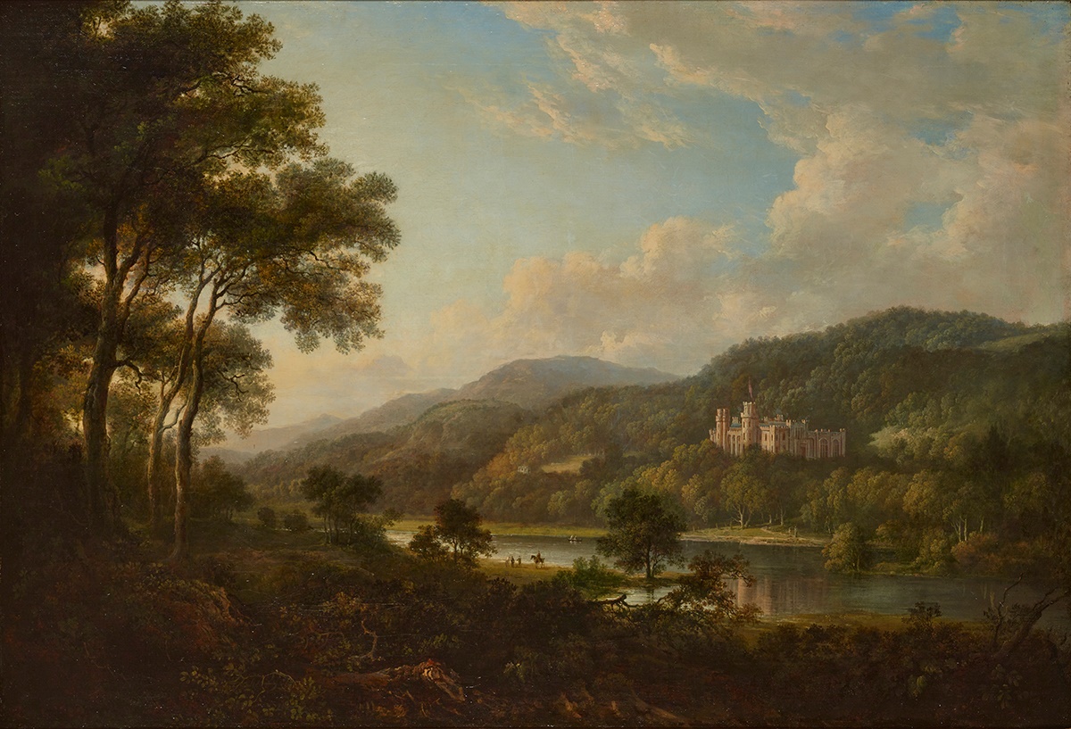 ALEXANDER NASMYTH (SCOTTISH 1758-1840) | SCONE PALACE Oil on canvas | 63.5cm x 91cm (25in x 36in) | £3,000 - £5,000 + fees | To be offered June 2022
